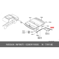 Nissan 300ZX Z31 Door Panel Clip - 02809-19300
