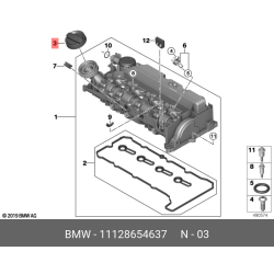 Engine Oil Filler Cap - BMW X3 X4 M4 X2 X5 M850i xDrive - FEBI BILSTEIN 11128654637