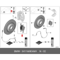 BMW Front Brake Pads Asbestos-free 34116883469