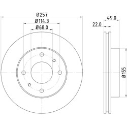 Brake Disc Rotor Rear