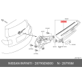 NISSAN 28795-EN000 Refill-Rear Wiper Blade