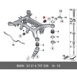 Subframe Mount - BMW 640i 650i xDrive 650i 640i xDrive 750i Rear
