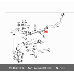 Coolant Line Db W264 = 2642008600