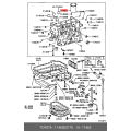 Toyota Genuine 11462-E0170 Liner Cylinder O/S