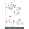 HYUNDAI / KIA 58305-1GA00 Rear Brake Shoe & Lining Kit