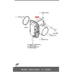 Throttle Body - Mazda Z6E5-13-640A