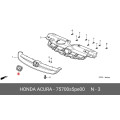 Honda Civic Front H Emblem Badge 75700-S5P-E00