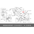 Genuine Nissan Hose-Top 21514-02C11