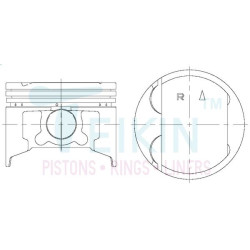 Piston Assy, Mit 6G73