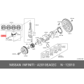 Piston W/Pin - Nissan Frontier 2.5L QR25DE 2014-2019