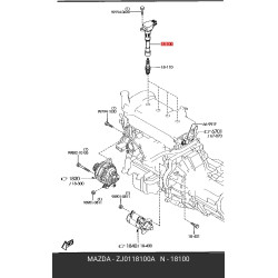 Ignition Coil - Mazda 2 1.5L / Mazda 3 1.6L 2011-2014 ZJ01-18-100A