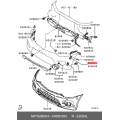 Genuine OE Bracket Front Bumper Side Upper Left Hand For Mitsubishi 6400-C881