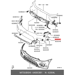 Genuine OE Bracket Front Bumper Side Upper Left Hand For Mitsubishi 6400-C881