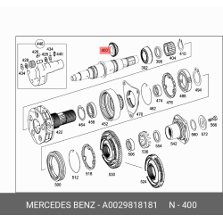 Bearing - MERCEDES-BENZ Manual Transmission A0029818181