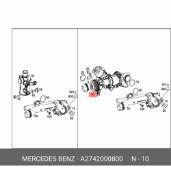Engine Water Pump - Mercedes-Benz C300 2015-2018 W205