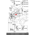 TOYOTA 53455-0K010 CLAMP, HOOD SUPPORT ROD