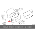 NISSAN 90878-9NC0A Genuine Bumper Liftgate Stop